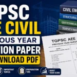 TGPSC AEE Civil Previous Year Question Paper: Download PDF