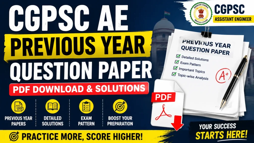 CGPSC AE Previous Year Question Paper