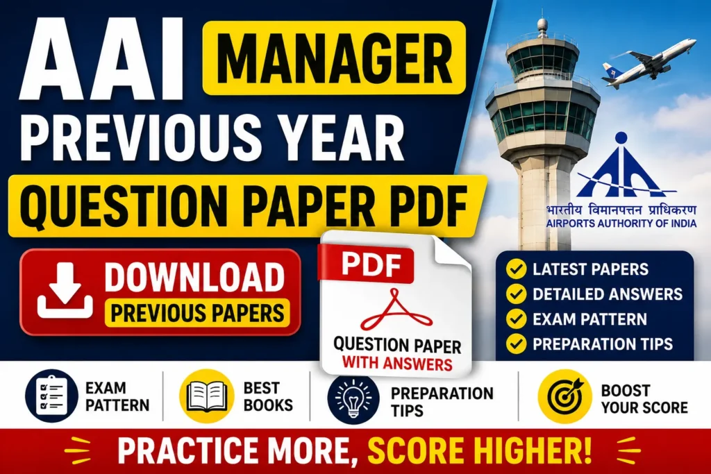 AAI Manager Previous Year Question Paper PDF