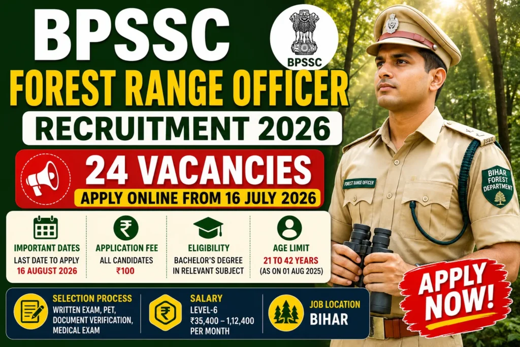 Bihar Forest Range Officer Recruitment 2026