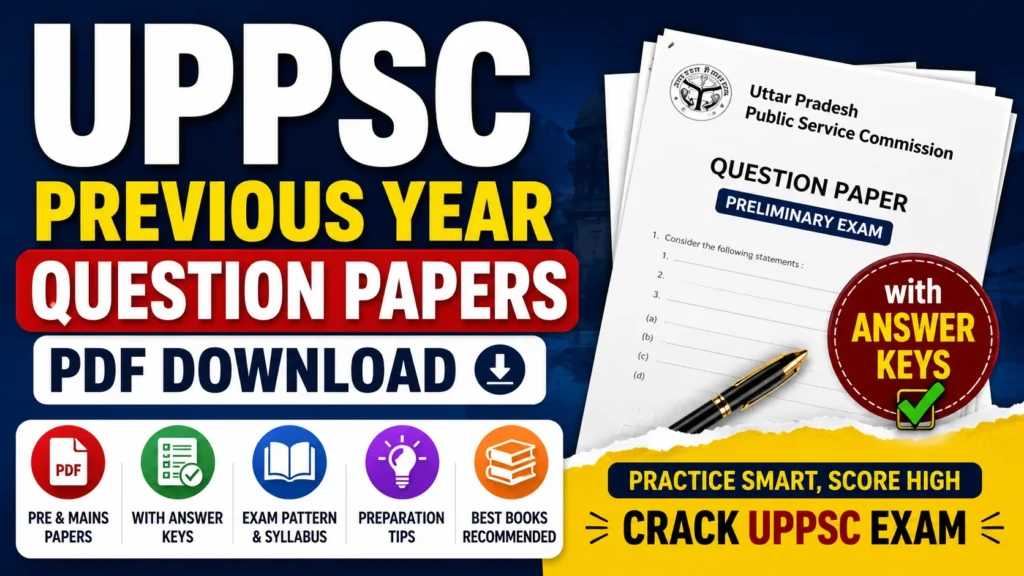 UPPSC Previous Year Question Paper PDF Download