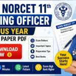 AIIMS NORCET 11th Nursing Officer Previous Year Question Paper PDF