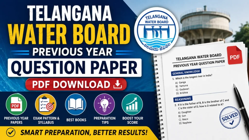 Telangana Water Board Previous Year Question Paper