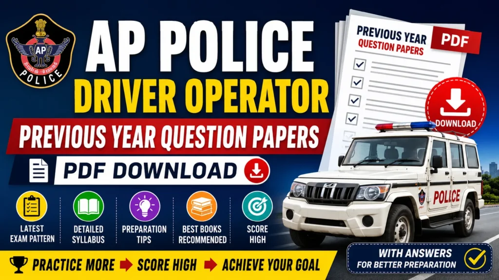AP Police Driver Operator Previous Year Question Papers