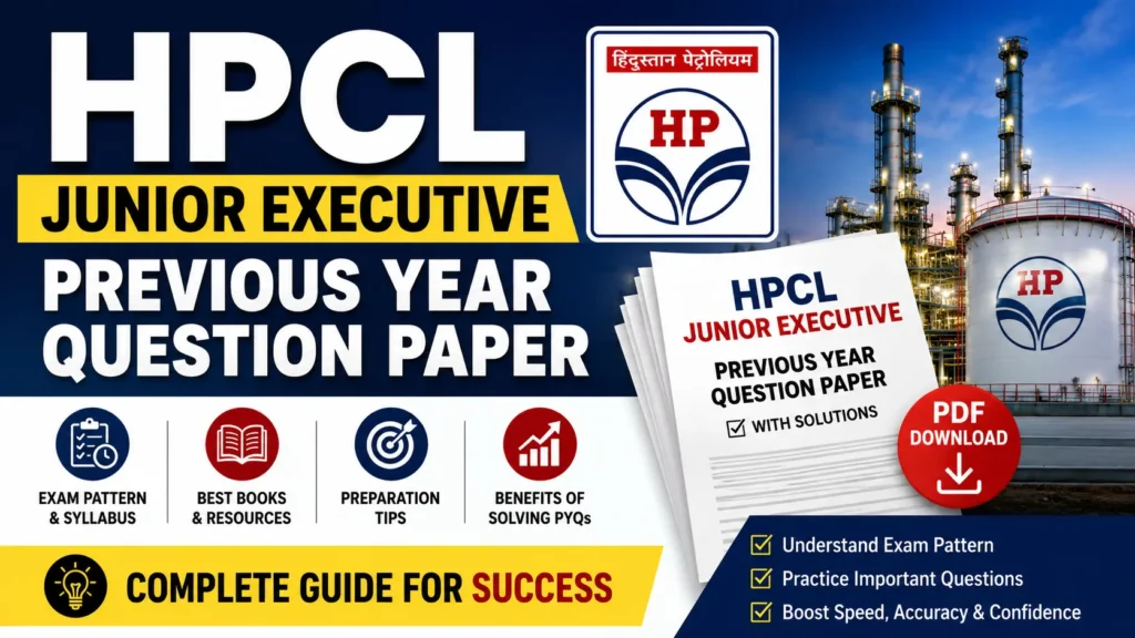HPCL Junior Executive Previous Year Question Paper