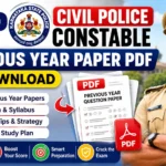 KSP Civil Police Constable Previous Year Paper