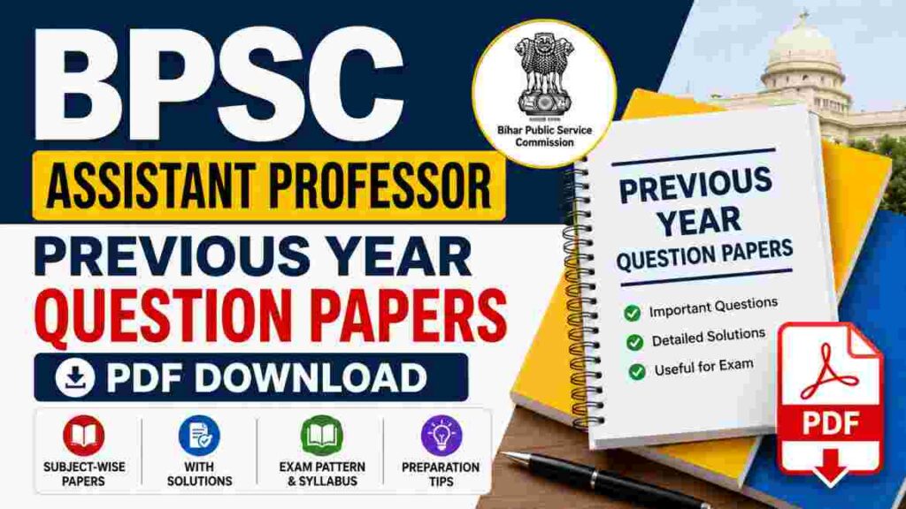 BPSC Assistant Professor Previous Year Question Paper