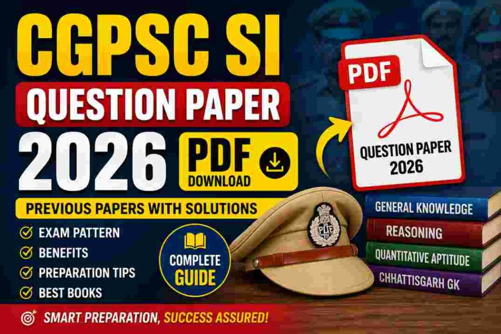 CGPSC SI Question Paper 2026