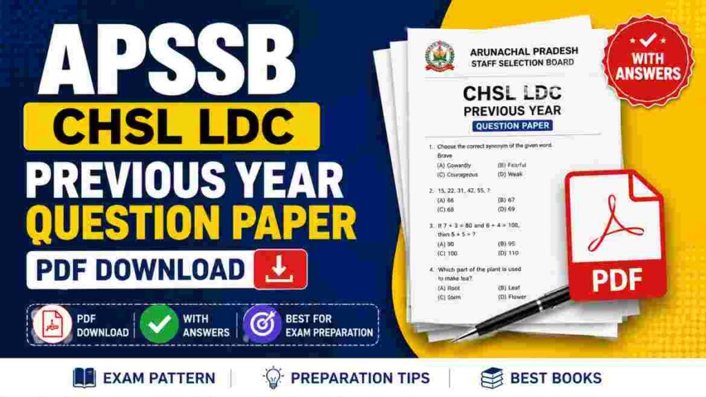 APSSB CHSL LDC Previous Year Question Paper