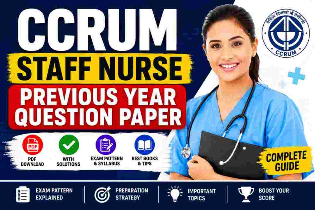 CCRUM Staff Nurse Previous Year Question Paper