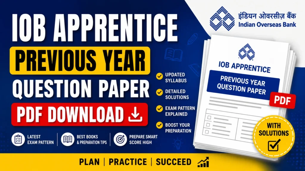 IOB Apprentice Previous Year Question Paper