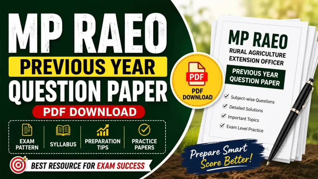 MP RAEO Previous Year Question Paper