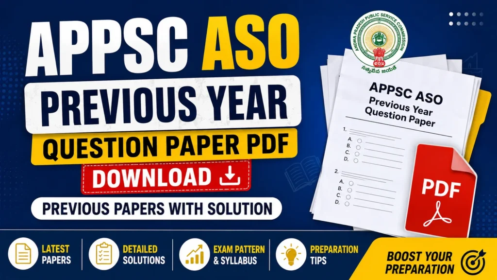 APPSC ASO Previous Year Question Paper