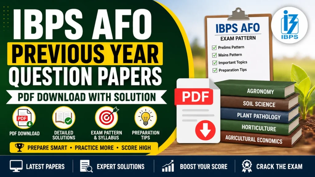IBPS AFO Previous Year Question Paper