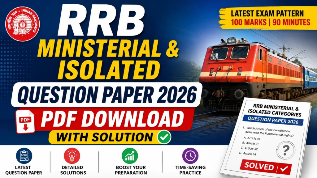 RRB Ministerial & Isolated Question Paper 2026