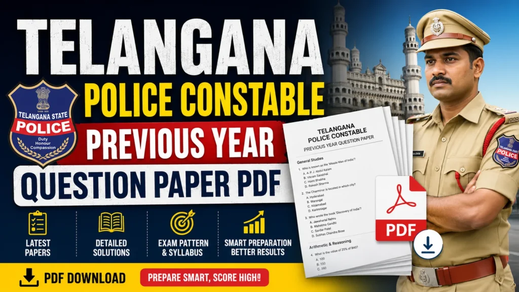 Telangana Police Constable Previous Year Question Paper
