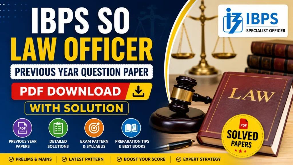 IBPS SO Law Officer Previous Year Question Paper