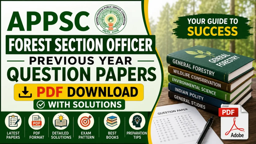 APPSC Forest Section Officer Previous Year Question Papers
