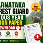 Karnataka Forest Guard Previous Year Question Paper