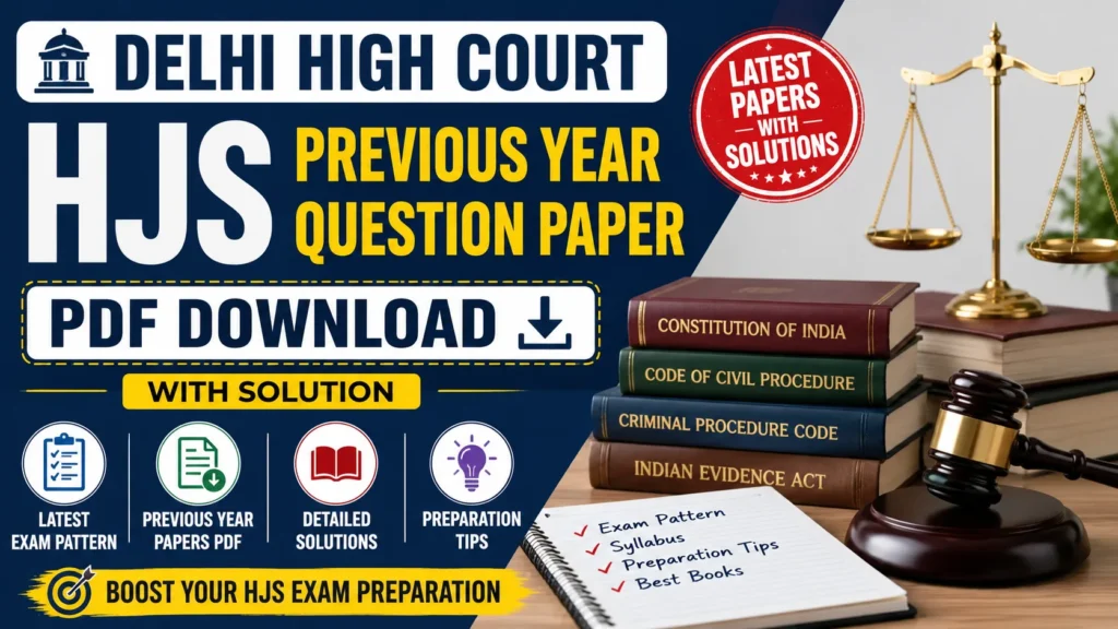 Delhi High Court HJS Previous Year Question Paper