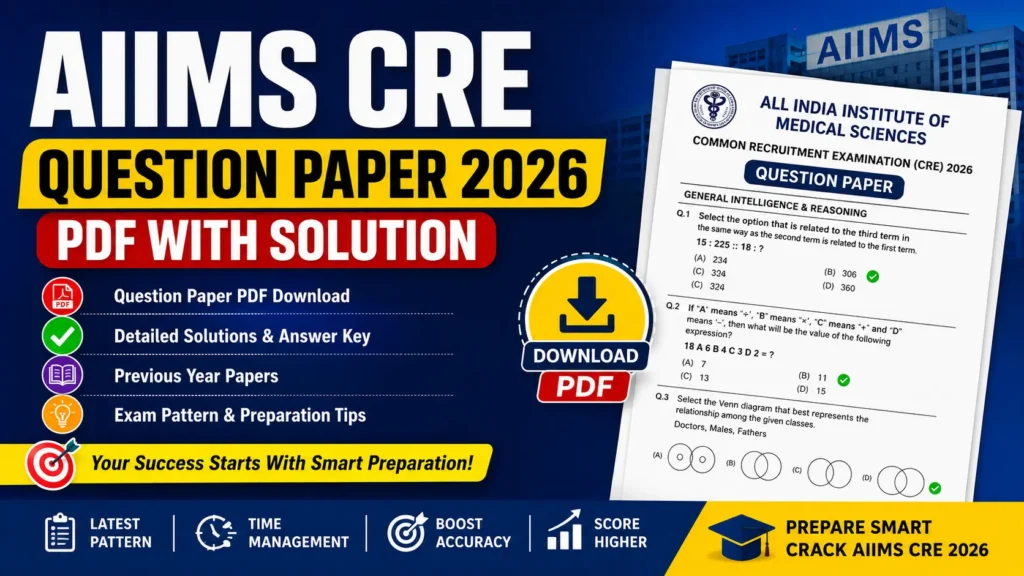 AIIMS CRE Question Paper 2026