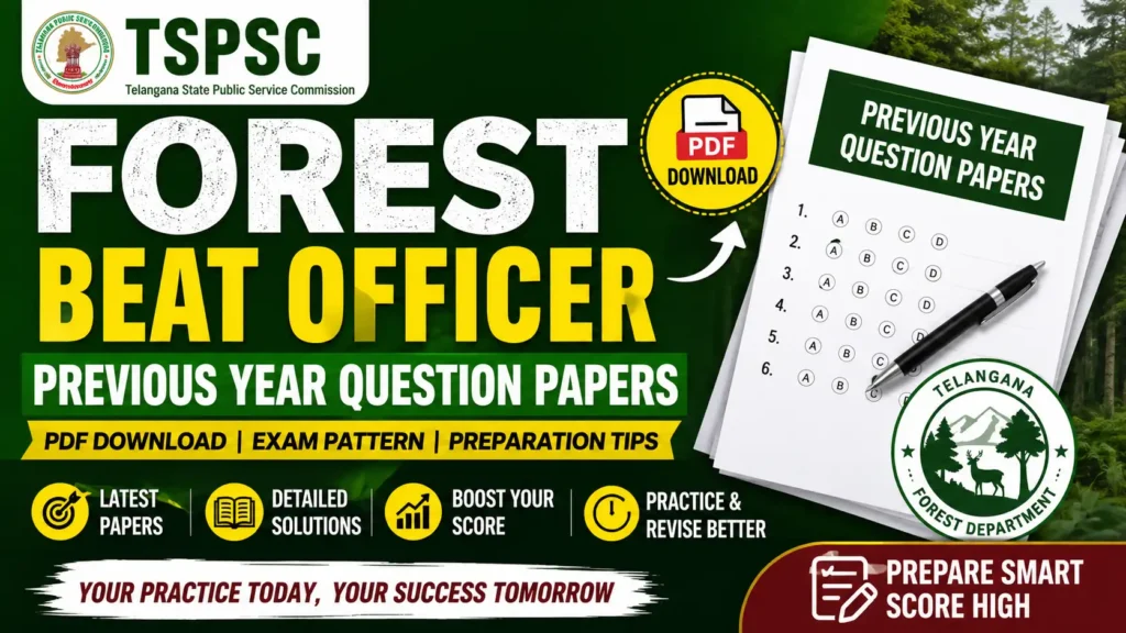 TSPSC Forest Beat Officer Previous Year Question Papers