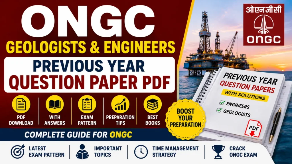 ONGC Geologists and Engineers Previous Year Question Paper