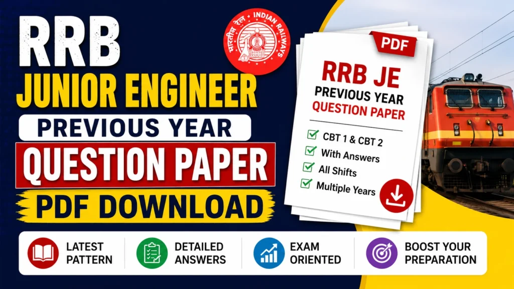 RRB Junior Engineer Previous Year Question Paper