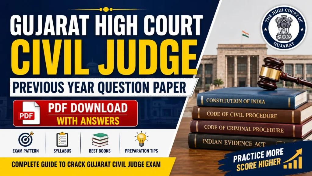 Gujarat High Court Civil Judge Previous Year Question Paper