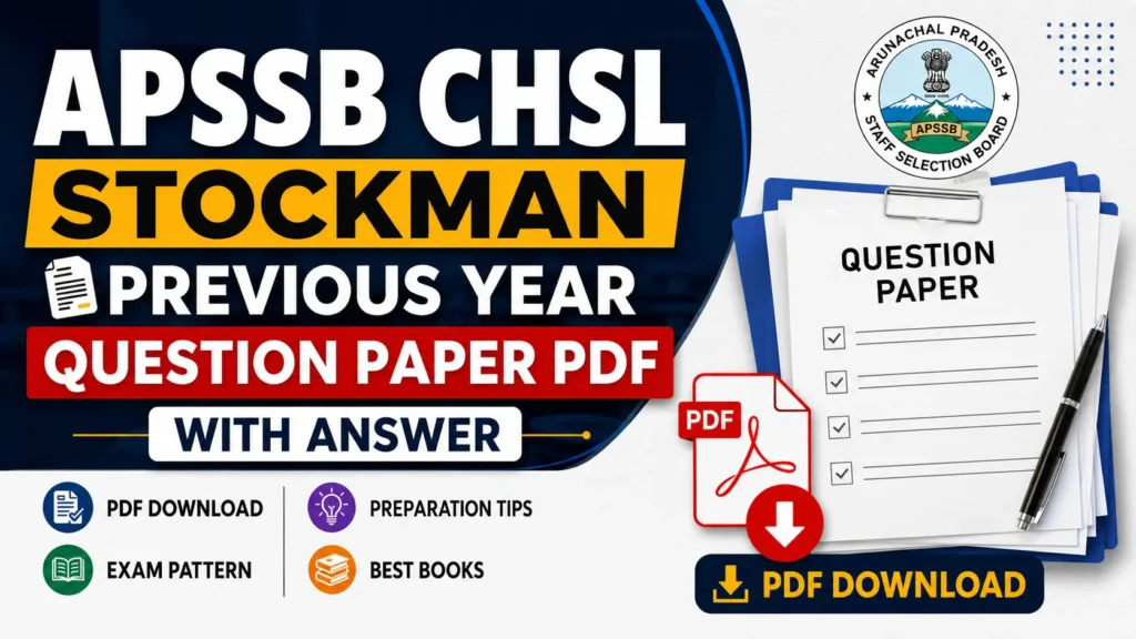 APSSB CHSL Stockman Previous Year Question Paper