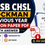 APSSB CHSL Stockman Previous Year Question Paper