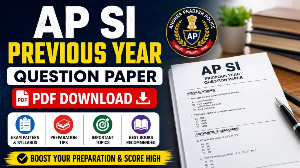 AP SI Previous Year Question Paper