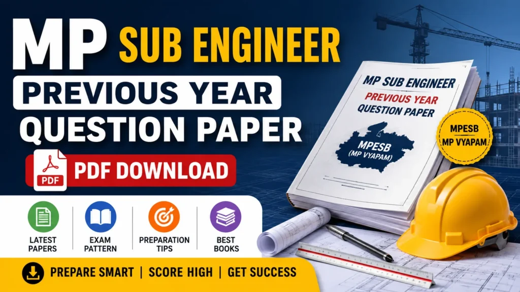 MP Sub Engineer Previous Year Question Paper