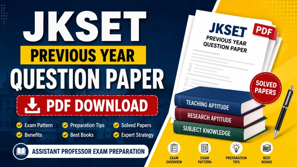 JKSET Previous Year Question Paper