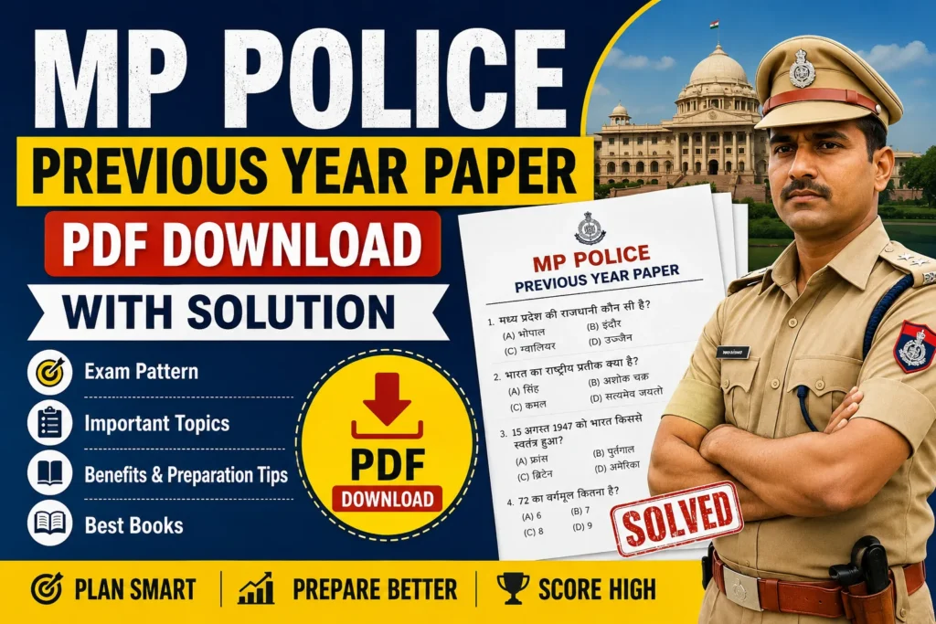 MP Police Previous Year Paper – PDF Download with Solution