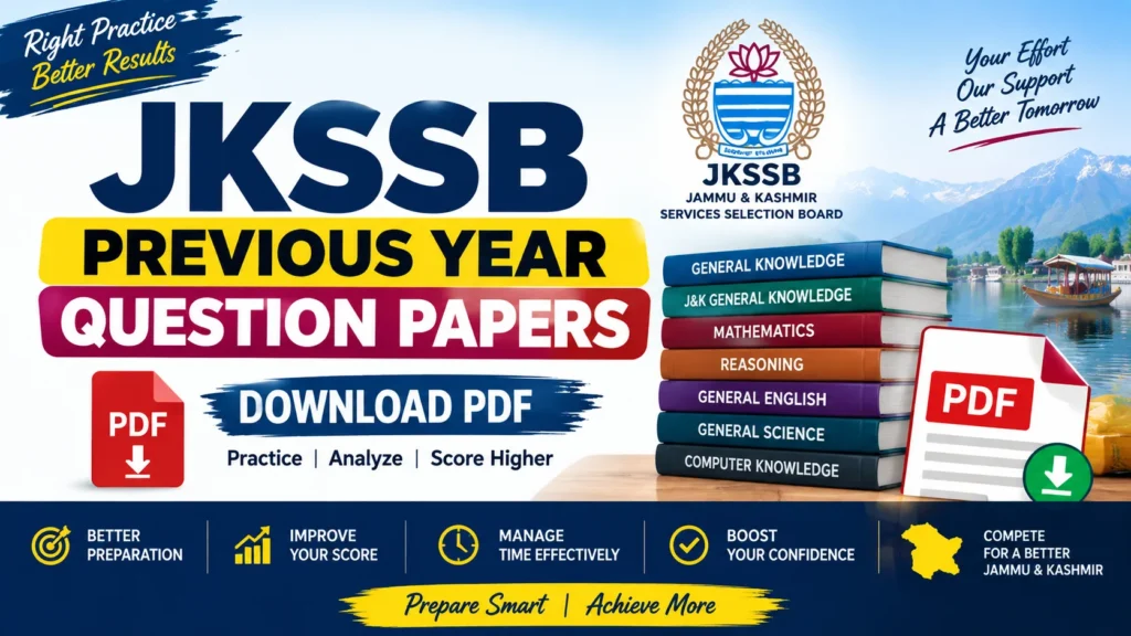 JKSSB Previous Year Question Papers