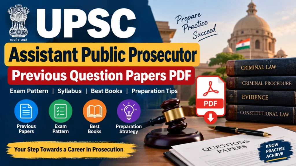 UPSC Assistant Public Prosecutor Previous Question Papers