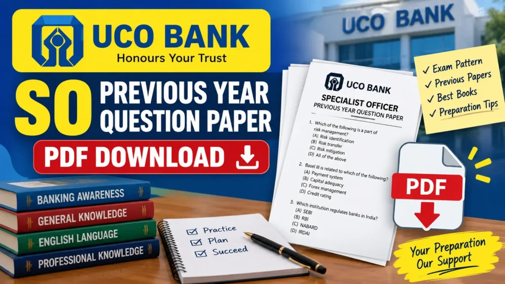 UCO Bank SO Previous Year Question Paper