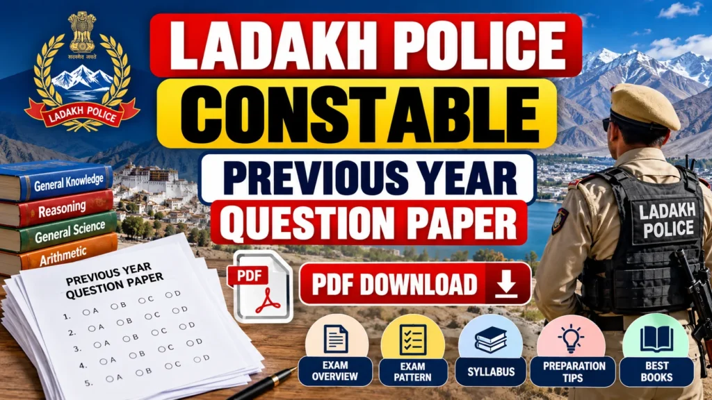 Ladakh Police Constable Previous Year Question Paper