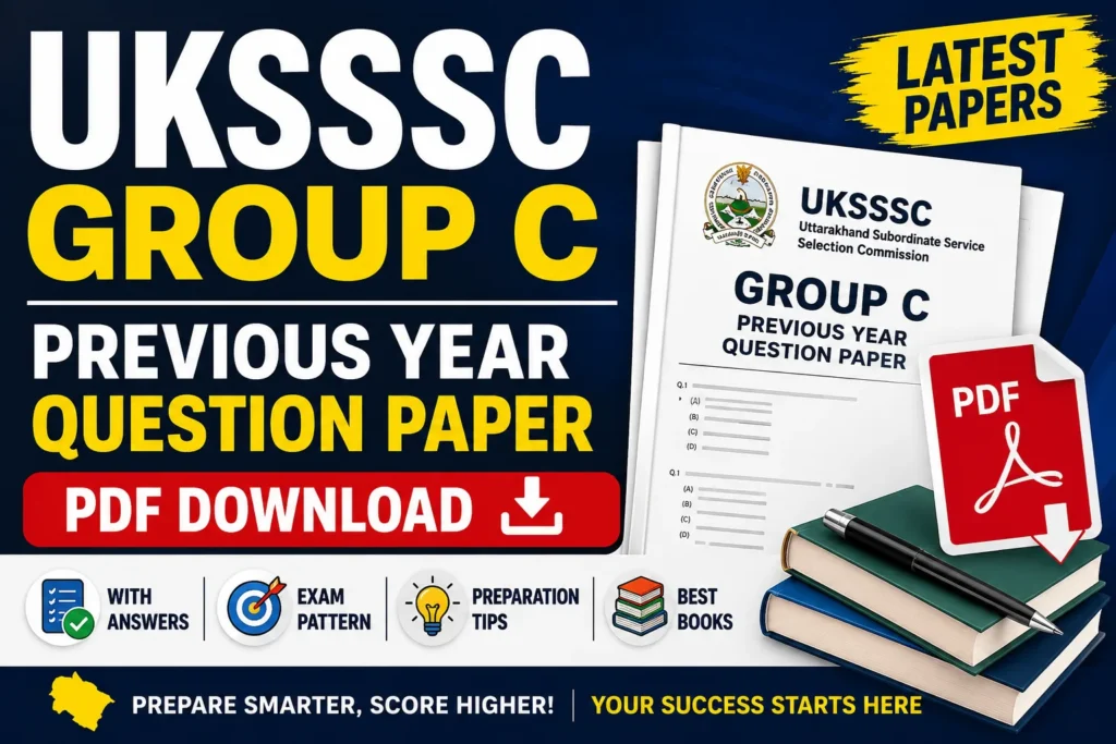 UKSSSC Group C Previous Year Question Paper
