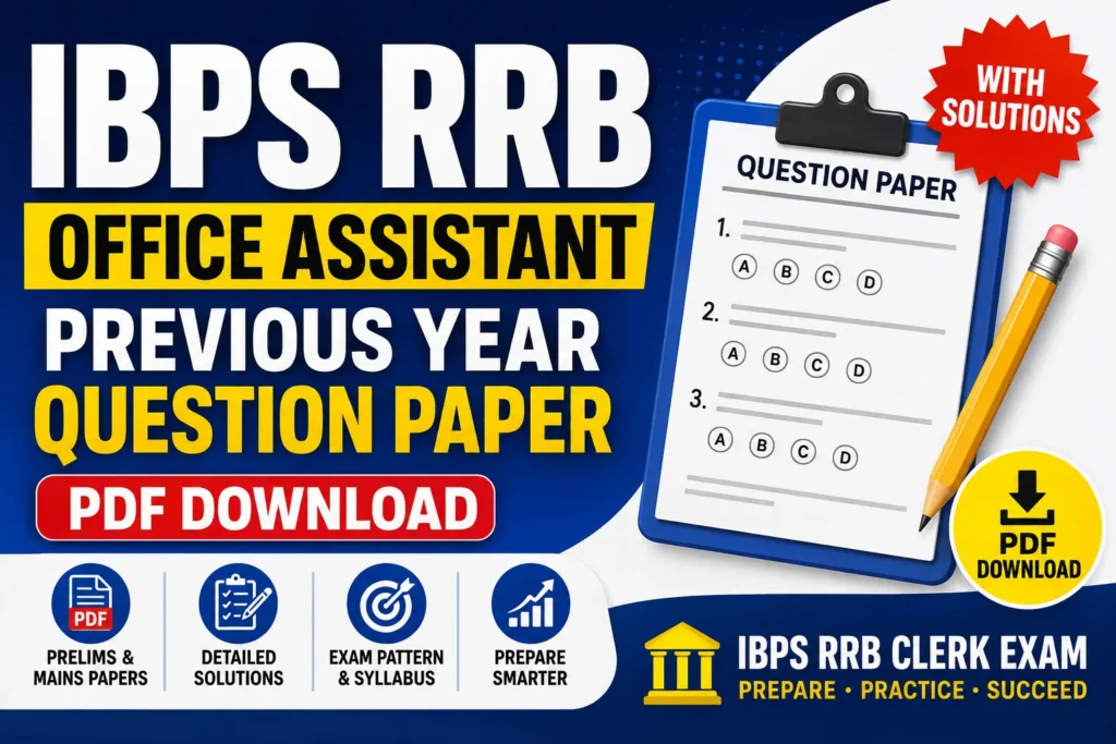 IBPS RRB Office Assistant Previous Year Question Paper