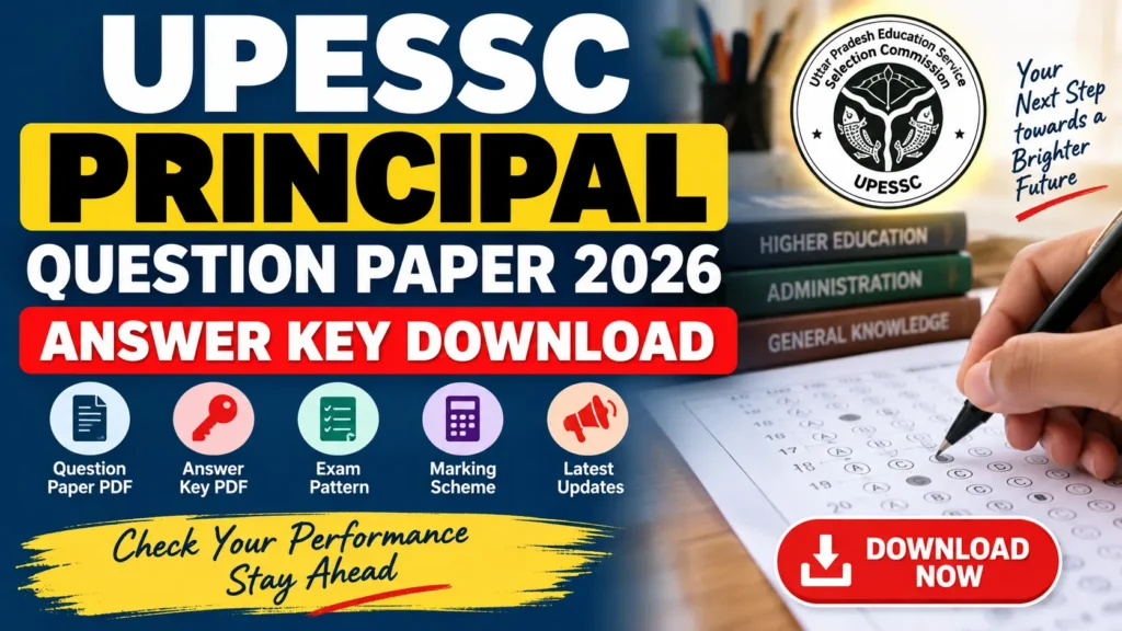 UPESSC Principal Question Paper 2026