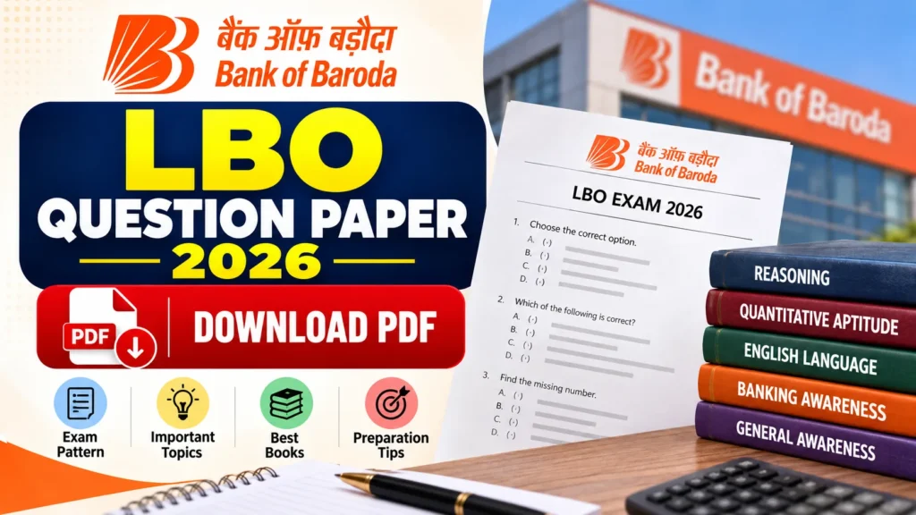 Bank of Baroda LBO Question Paper 2026