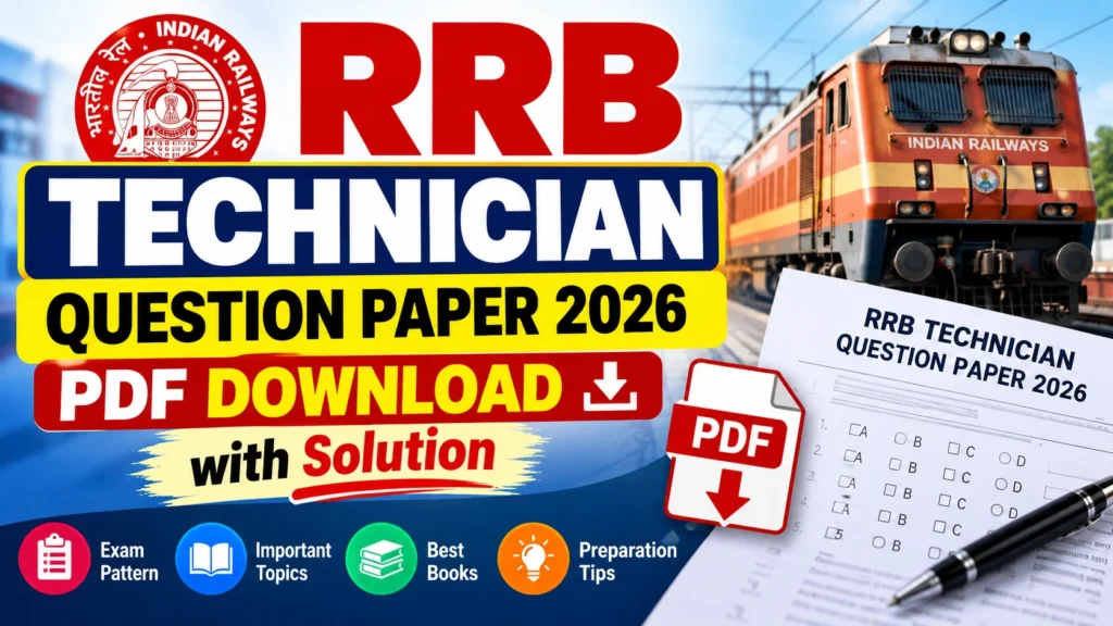 RRB Technician Question Paper 2026