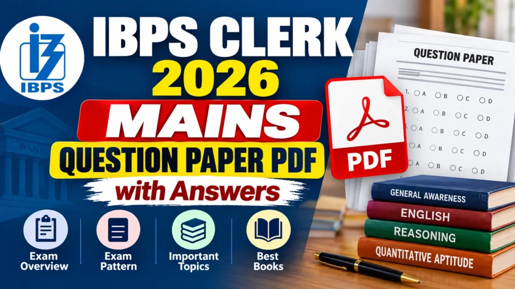 IBPS Clerk 2026 Mains Question Paper