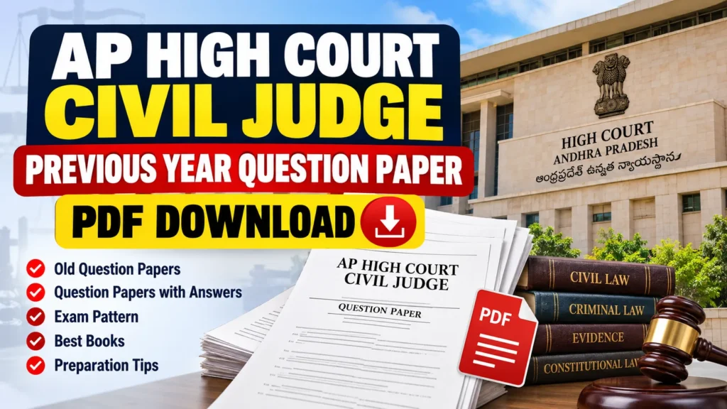 AP High Court Civil Judge Previous Year Question Paper