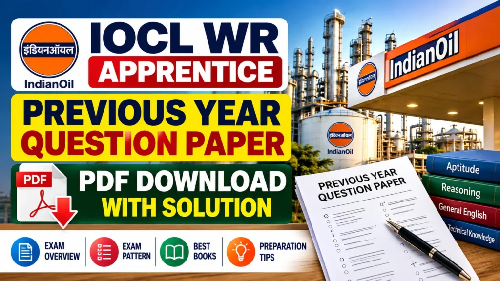 IOCL WR Apprentice Previous Year Question Paper