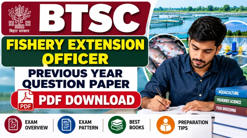 BTSC Fishery Extension Officer Previous Year Question Paper