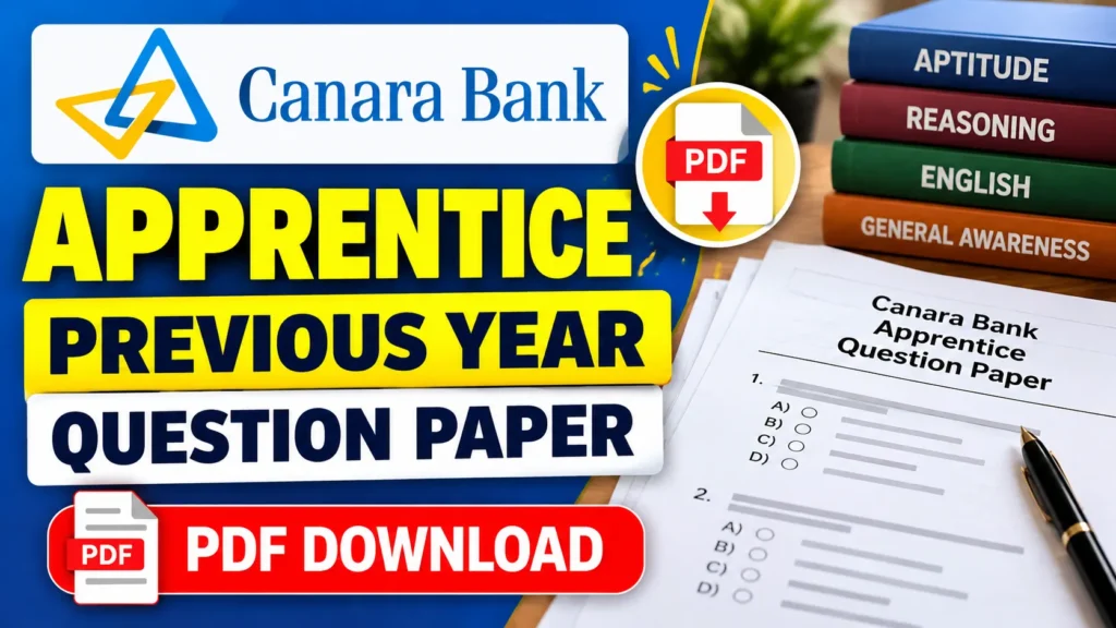 Canara Bank Apprentice Previous Year Question Paper