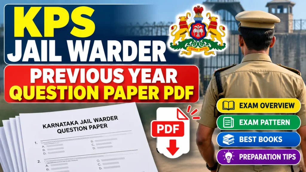KPS Jail Warder Previous Year Question Paper